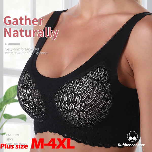 Aligament Bra For Women Push Up Wirefree Bralette Breathable